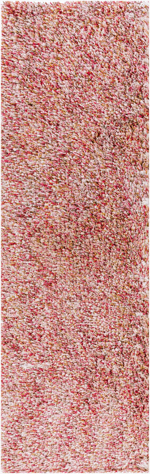 Surya Anaheim Ahm-2302 2'6" X 8' Hand Woven Area Rug - Luxurious Plush Polyester With Stylish Fringe Red Polyester Ahm2302-268