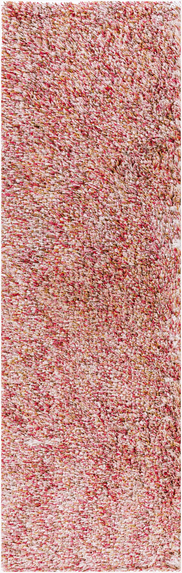 Surya Anaheim Ahm-2302 2'6" X 8' Hand Woven Area Rug - Luxurious Plush Polyester With Stylish Fringe Red Polyester Ahm2302-268