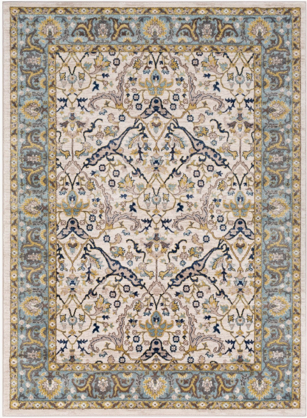 Livabliss Athens Traditional Motif Polypropylene Area Rug for Entryways Hallways and Bedrooms AHN2308-23