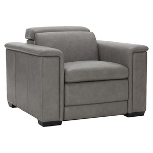 Bernhardt Bernhardt Lioni Power Recliner Chair — Leather, Motorized Head/Foot, Usb Charging, Supportive Bustle Back 9562RO