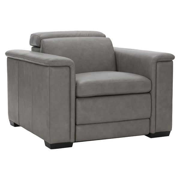 Bernhardt Bernhardt Lioni Power Recliner Chair — Leather, Motorized Head/Foot, Usb Charging, Supportive Bustle Back 9562RO
