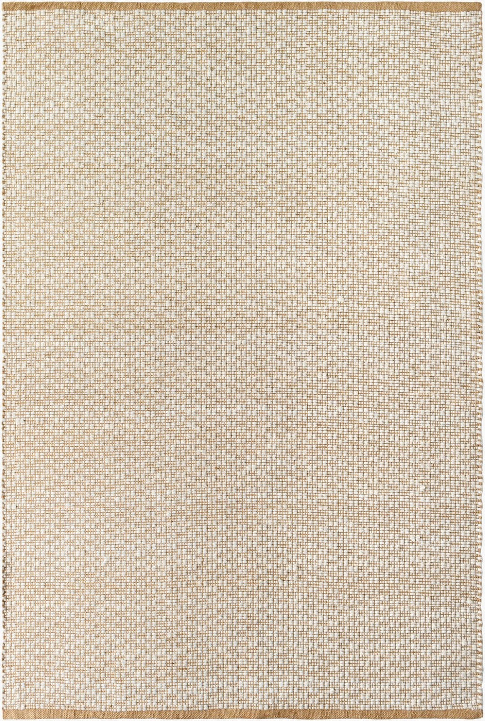 Livabliss Ahlat Handwoven Wool Cotton Flatweave Runner Rug for Hallways and Entryways Mustard, Cream 8' x 10' AHT2302-810