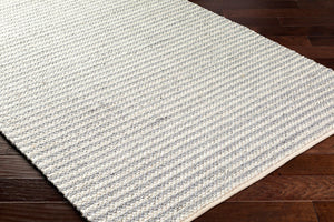 Livabliss Ahlat Handwoven Flatweave Runner Wool Cotton Blend for Hallways and High Traffic Areas Light Blue, Cre 9' x 12' AHT2303-912