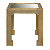 Art Deco Side Table with Mirror Top