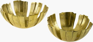 Surya Anhui Decorative Bowl – Elegant Aluminum Accent, Durable Design For Home Décor & Easy Maintenance Metallic ,Brass Aluminum Ahu002-set