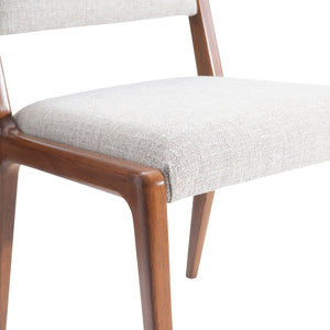 Bernhardt Bernhardt Brasea Upholstered Dining Chair Mahogany Frame Mid-century Modern Seating 394543