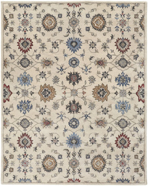 Feizy Rugs Rylan Hand-tufted Wool Floral Rug - Stunning Transitional Design With Chic Blue, Brown, And Gray Hues Ivory,Blue,Tan Wool Ryl8641fivy000p00