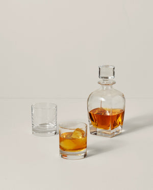 Lenox Tuscany Classics 3-Piece Whiskey Decanter & Glass Set Clear, NO COLOR GLASS,CRYSTAL 885518