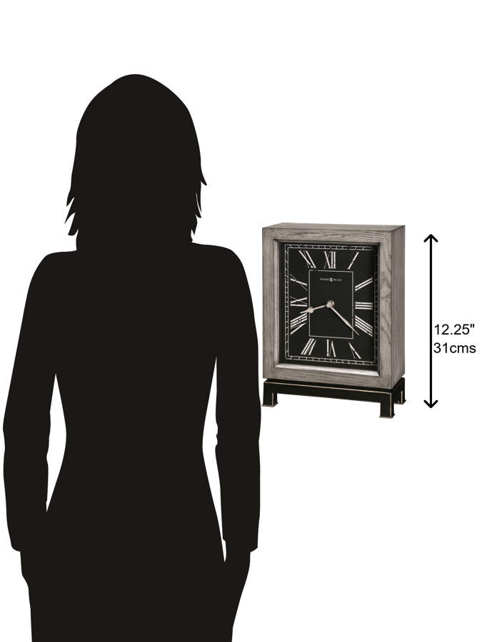 Hekman Furniture 635189 Merrick Mantel Clock - Elegant Gray Finish, Quartz Movement, Durable Design For Your Home Decor  Merrick Mantel Clock 635189