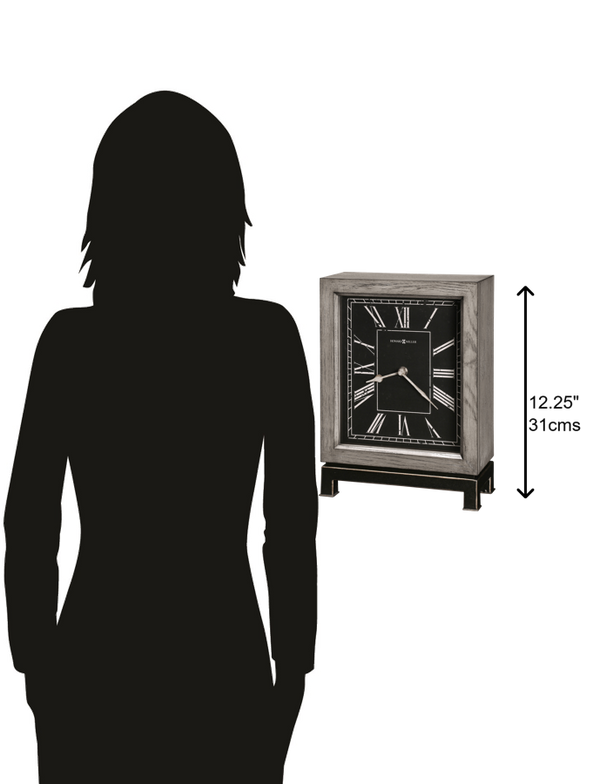 Hekman Furniture 635189 Merrick Mantel Clock - Elegant Gray Finish, Quartz Movement, Durable Design For Your Home Decor  Merrick Mantel Clock 635189