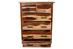 Porter Designs Kalispell Solid Sheesham Wood Chest - Handcrafted Arts & Crafts Inspired Elegance Natural Wood 04-196-03-2419