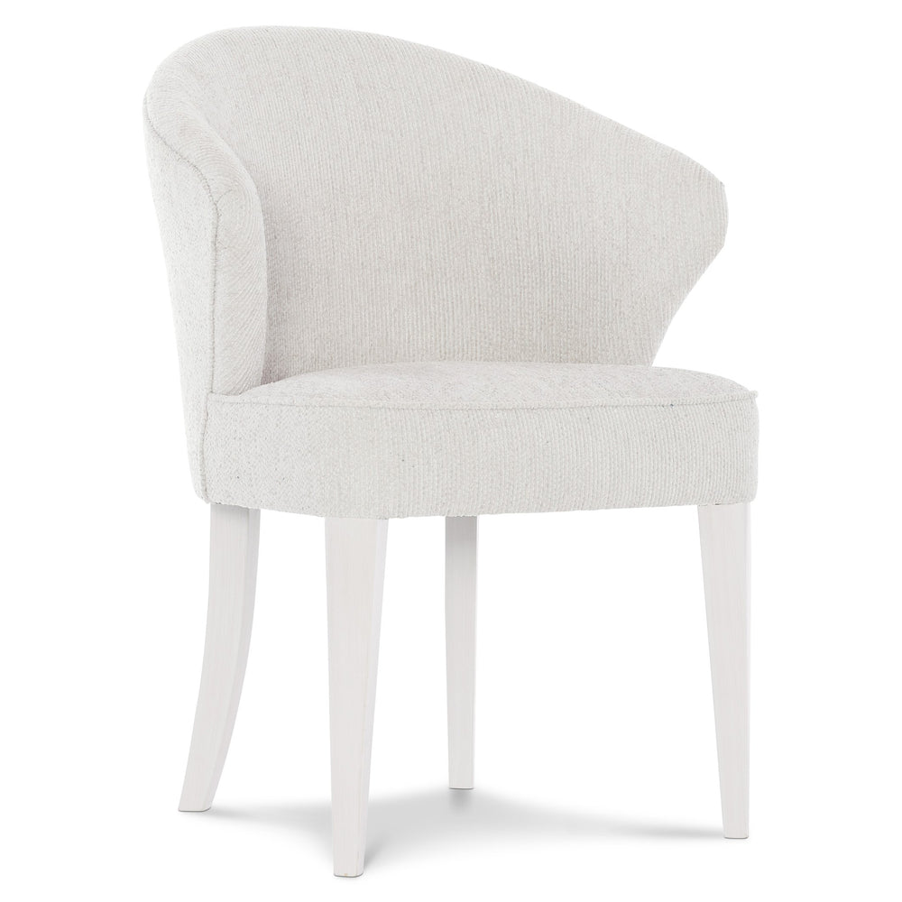 Bernhardt Bernhardt Silhouette Arm Chair — Upholstered Glamorous Transitional Accent Chair With Contrasting Legs 307542