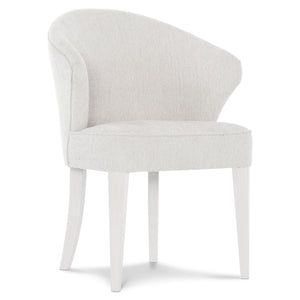 Bernhardt Bernhardt Silhouette Arm Chair — Upholstered Glamorous Transitional Accent Chair With Contrasting Legs 307542