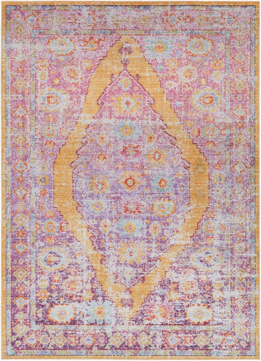 Livabliss Antioch Machine Woven Polyester Area Rug Low Pile Turkish Craft for Busy Living Spaces AIC2303-913