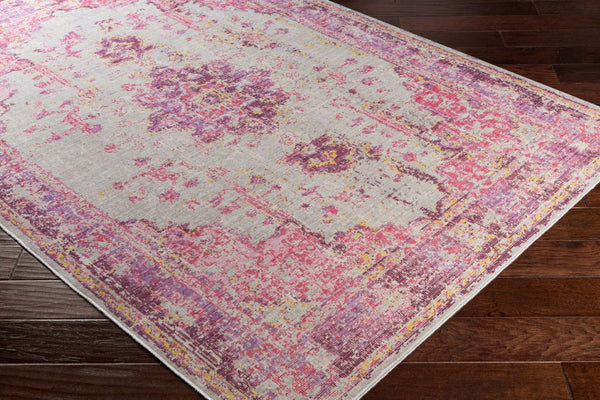 Livabliss Antioch Geometric Low Pile Polyester Rug for Entryways Hallways and High Traffic Zones Red, Light Gray 9' x 13' AIC2305-913