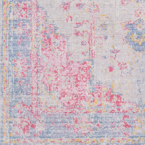 Livabliss Antioch Traditional Low Pile Polyester Accent Rug Woven in Turkey for Entryways Purple, Red 5'3" x 7'3" AIC2306-5373