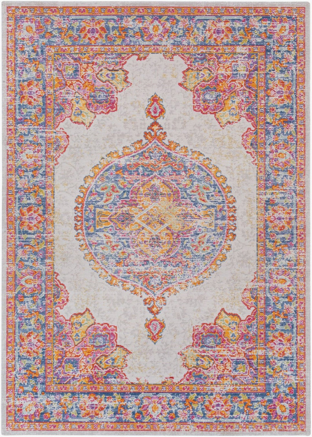 Livabliss Antioch Traditional Machine Woven Polyester Rug Low Pile Entryway Accent AIC2308-23