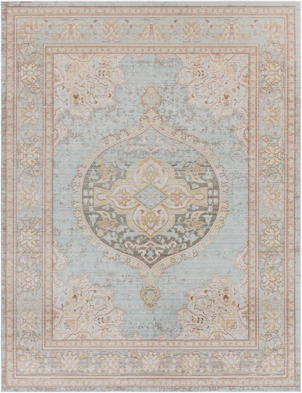 Livabliss Antioch Traditional Polyester Accent Rug Low Pile Machine Woven for Entryways and Baths AIC2326-23