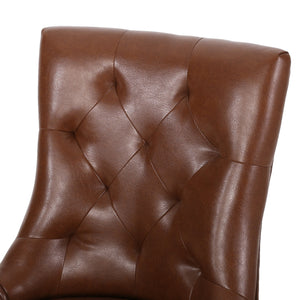 English Elm Cheney Tufted Upholstered Dining Chair Set with Solid Wood Legs for Modern Rooms 54181.00PUCOGN