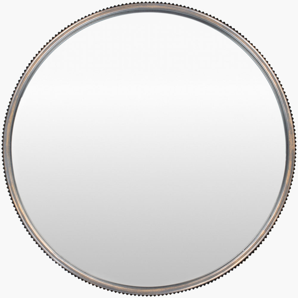 Surya Adrienne 23"H X 23"W Minimalist Modern Mirror - Elegant Home Decor For Timeless Sophistication Frame, Gold Iron Aid001-2323