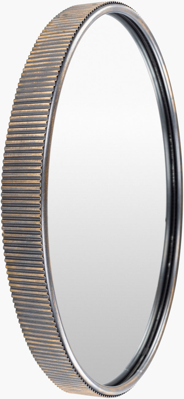 Surya Adrienne 23"H X 23"W Minimalist Modern Mirror - Elegant Home Decor For Timeless Sophistication Frame, Gold Iron Aid001-2323
