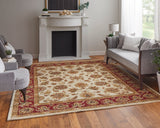 Feizy Rugs Wagner Wool Hand Tufted Classic Rug Tan/Gold/Red 8' x 10'