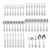 Lenox Oneida Azalea 45 Piece Everyday Flatware Set, Service for 8 Metallic, STAINLESS METAL B333045A