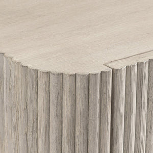 Bernhardt Bernhardt Lucerne Wire-brushed Oak Nightstand with Reeded Detail and Soft-close Drawer 393228