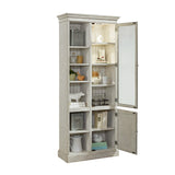 Display Curio Cabinet in Light Gray Gray P021714 Pulaski Furniture