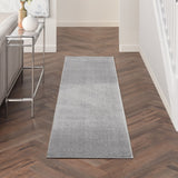 Nourison Essentials NRE01 Machine Made Power-loomed No Border Indoor/Outdoor Outdoor Modern Rug Silver Grey, Silver Grey 100% Polypropylene 99446824899