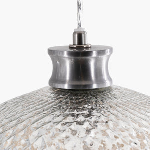 Surya Ailani Pendant Light - Modern 12"L X 12"W X 10"H, Durable Metal & Glass Design For Elegant Spaces Fixture, White,Base, Metallic ,Silver Glass,Iron Aii-002