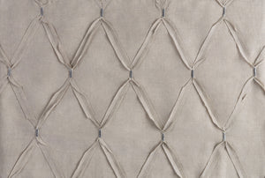 Surya Aiken Cottage-style Bedskirt Swatch - 8"L X 8"W Cotton-linen Blend, Machine Washable Comfort & Charm Taupe Cotton,Linen,Cotton,Linen Aik9000-sw