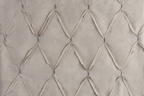Surya Aiken Cottage-style Bedskirt Swatch - 8"L X 8"W Cotton-linen Blend, Machine Washable Comfort & Charm Taupe Cotton,Linen,Cotton,Linen Aik9000-sw