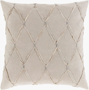 Surya Aiken Cottage-style Bedskirt Swatch - 8"L X 8"W Cotton-linen Blend, Machine Washable Comfort & Charm Taupe Cotton,Linen,Cotton,Linen Aik9000-sw