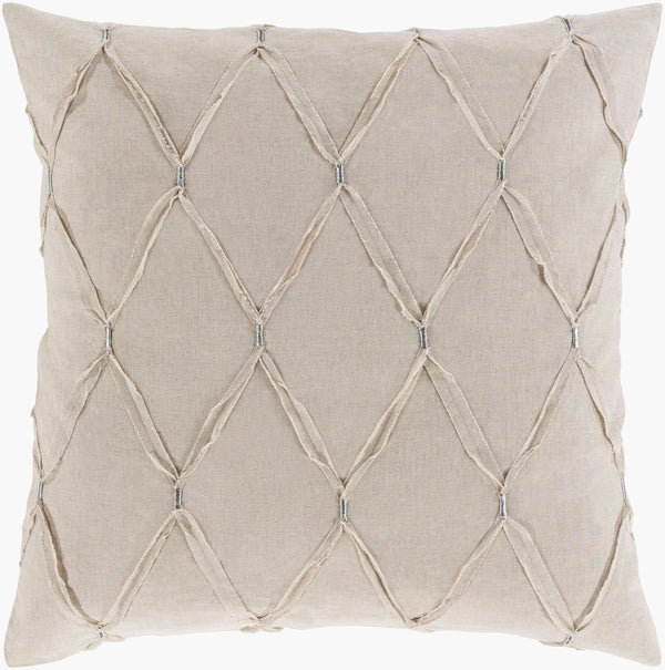 Surya Aiken Cottage-style Bedskirt Swatch - 8"L X 8"W Cotton-linen Blend, Machine Washable Comfort & Charm Taupe Cotton,Linen,Cotton,Linen Aik9000-sw