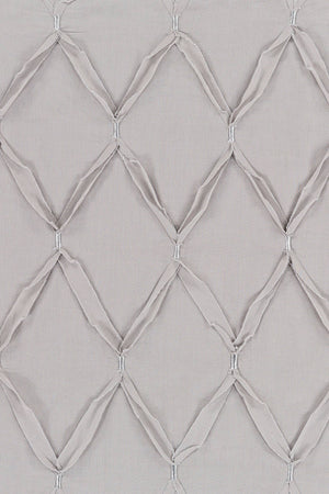 Surya Aiken Cottage-style Bedskirt Swatch - 8"L X 8"W Cotton-linen Blend, Machine Washable Comfort & Charm Slate Cotton,Linen,Cotton,Linen Aik9001-sw