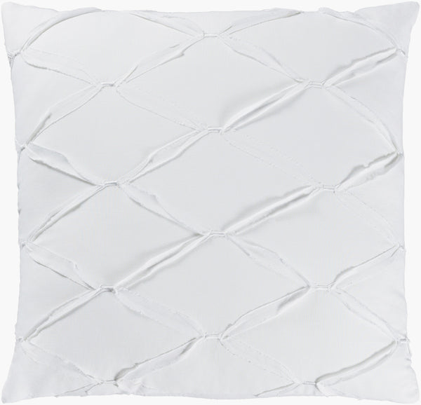 Surya Aiken Cottage-style Bedskirt Swatch - 8"L X 8"W Cotton-linen Blend, Machine Washable Comfort & Charm White Cotton,Linen,Cotton,Linen Aik9002-sw
