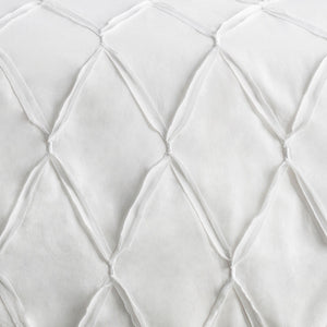 Surya Aiken Cottage-style Bedskirt Swatch - 8"L X 8"W Cotton-linen Blend, Machine Washable Comfort & Charm White Cotton,Linen,Cotton,Linen Aik9002-sw