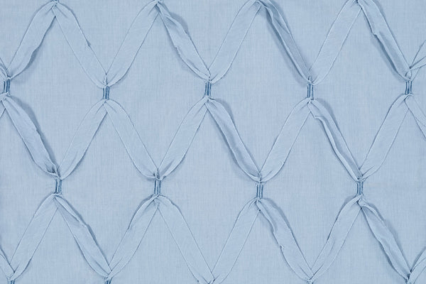 Surya Aiken Cottage-style Bedskirt Swatch - 8"L X 8"W Cotton-linen Blend, Machine Washable Comfort & Charm Denim Cotton,Linen,Cotton,Linen Aik9003-sw