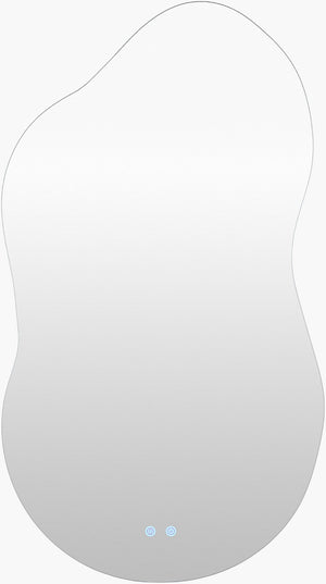 Livabliss Laika Frameless Wall Mirror Minimalist Horizontal Vanity Accent for Modern Spaces AIKA002-24431