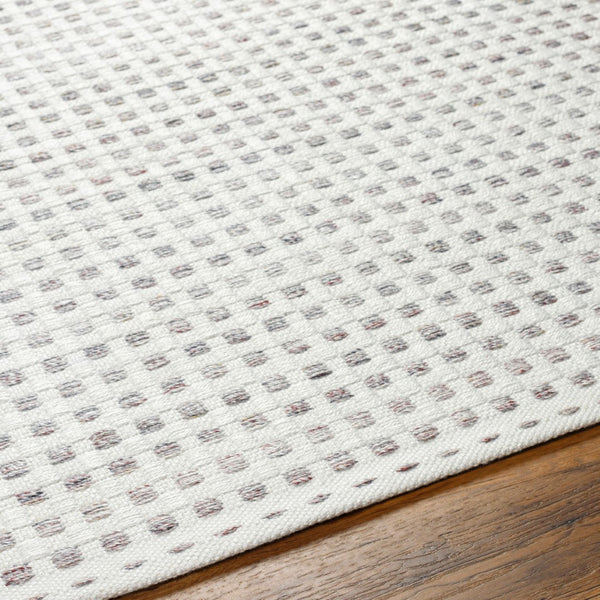 Surya Ariel Eco-friendly 2' X 3' Handmade Area Rug - Stylish, Soft, And Sustainable For Any Room White Recycled Pet Yarn Ail2300-268