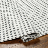 Ariel AIL-2302 9' x 12' Handmade Rug AIL2302-912  White, Charcoal Surya