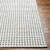 Ariel AIL-2302 9' x 12' Handmade Rug AIL2302-912  White, Charcoal Surya