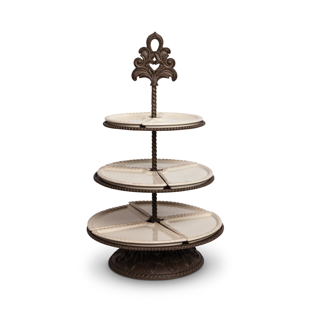 Acanthus Pattern 3-Tiered Server EAW91731 Park Hill