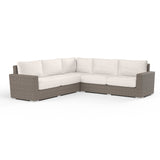 Coronado Sectional in Canvas Natural w/ Self Welt SW2101-SEC-5404 Sunset West