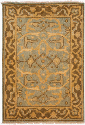 Surya Ainsley Handmade 2' X 3' Wool Rug - Elegant, Durable, And Comfortable Décor For Your Home! Sage Nz Wool Ain1006-23