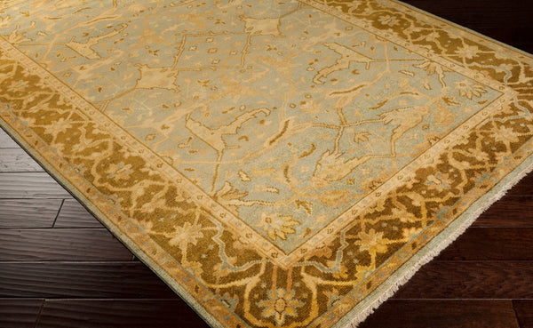 Surya Ainsley Handmade 2' X 3' Wool Rug - Elegant, Durable, And Comfortable Décor For Your Home! Sage Nz Wool Ain1006-23