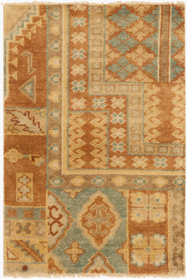 Surya Ainsley Handmade 2' X 3' Wool Rug - Elegant, Durable, And Comfortable Décor For Your Home! Rust Nz Wool Ain1011-23