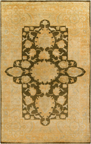 Surya Ainsley Handmade 2' X 3' Wool Rug - Elegant, Durable, And Comfortable Décor For Your Home! Olive Nz Wool Ain1012-5686