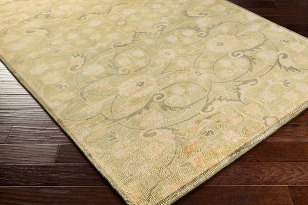 Surya Ainsley Handmade 2' X 3' Wool Rug - Elegant, Durable, And Comfortable Décor For Your Home! Light Olive Nz Wool Ain1013-268